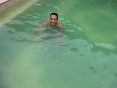 Hot spring in Semangat Gunung Village